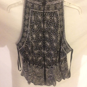 papell boutique evening top size L